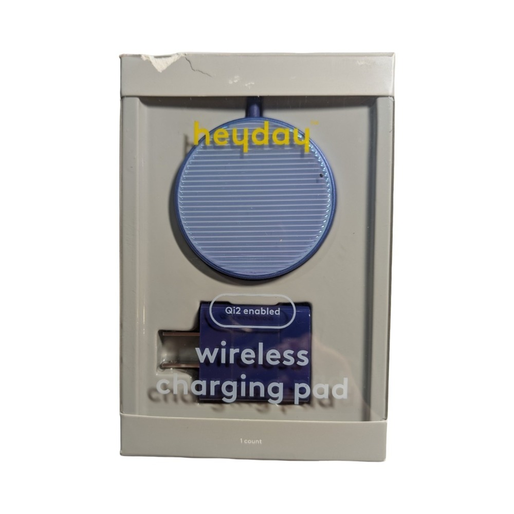 P8-O Heyday Wireless Charging Pad & Charging Block Qi2‎ Enabled - Blue - Tested